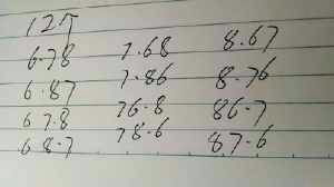 用数字卡片儿678和小数点.,你能组成多少个不同的小数 每张卡片儿都要用上